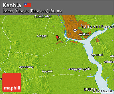 Physical 3D Map of Kanhla