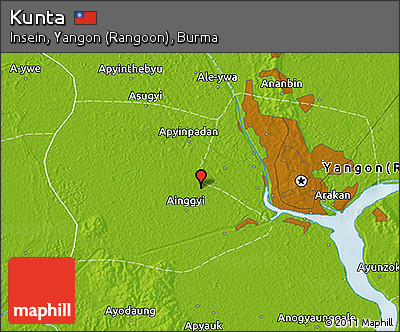 Physical 3D Map of Kunta