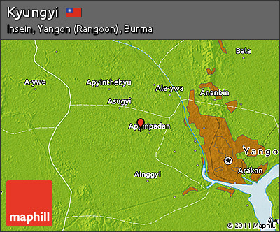 Physical 3D Map of Kyungyi