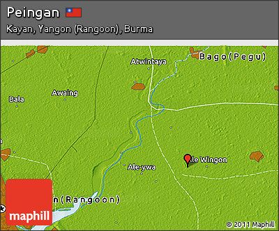 Physical 3D Map of Peingan