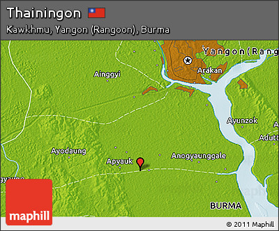 Physical 3D Map of Thainingon