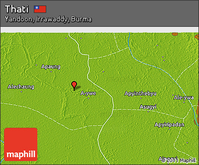 Physical 3D Map of Thati