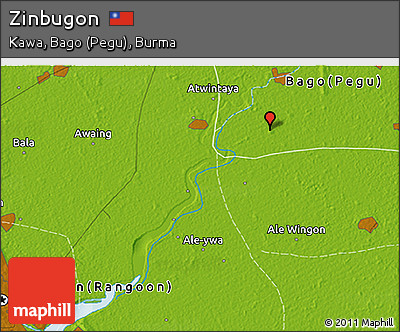 Physical 3D Map of Zinbugon