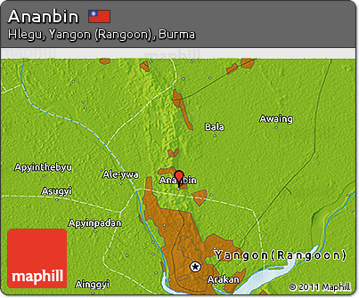 Physical 3D Map of Ananbin