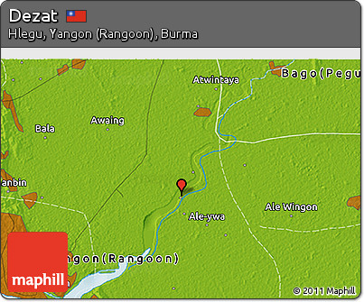 Physical 3D Map of Dezat
