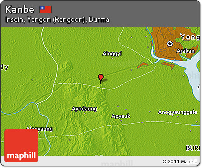 Physical 3D Map of Kanbe