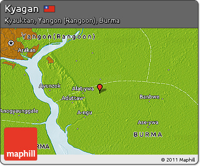 Physical 3D Map of Kyagan