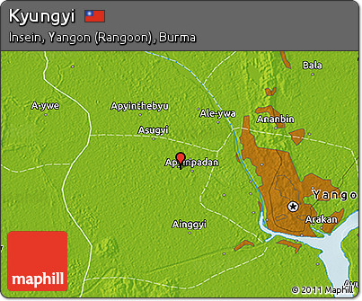 Physical 3D Map of Kyungyi