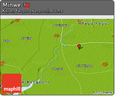 Physical 3D Map of Minwe