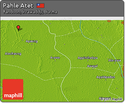 Physical 3D Map of Pahle Atet