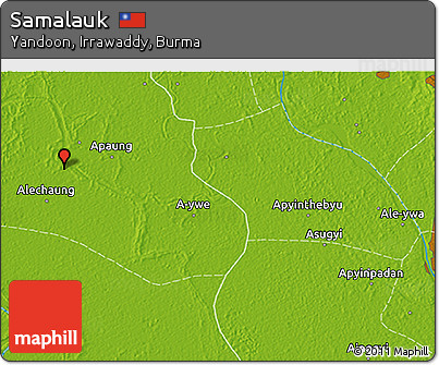 Physical 3D Map of Samalauk