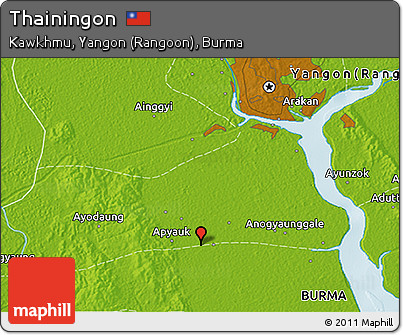 Physical 3D Map of Thainingon