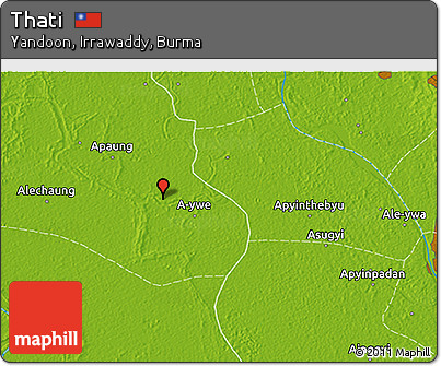 Physical 3D Map of Thati