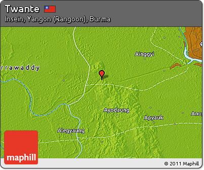 Physical 3D Map of Twante