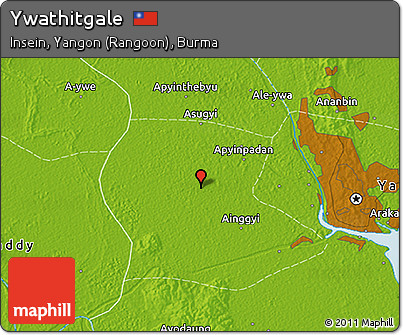 Physical 3D Map of Ywathitgale