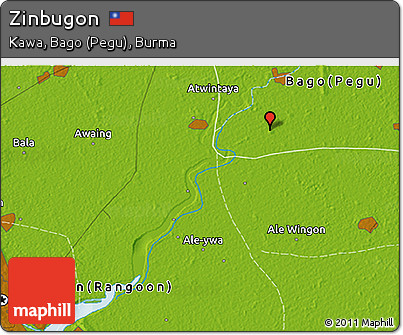 Physical 3D Map of Zinbugon