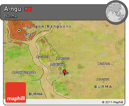 Satellite 3D Map of A-ngu