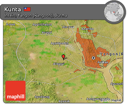 Satellite 3D Map of Kunta