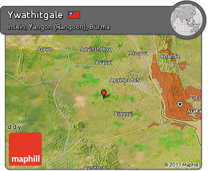 Satellite 3D Map of Ywathitgale