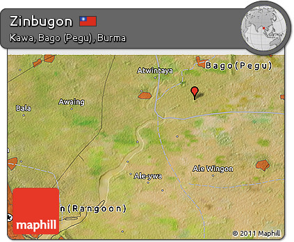 Satellite 3D Map of Zinbugon