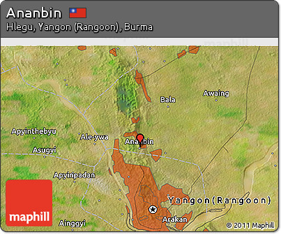 Satellite 3D Map of Ananbin