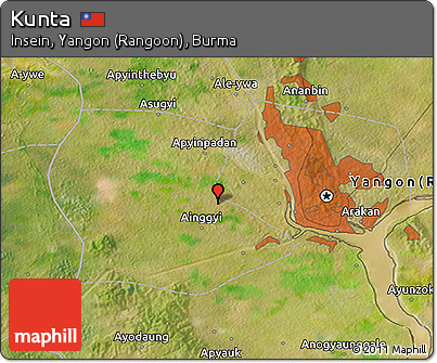 Satellite 3D Map of Kunta