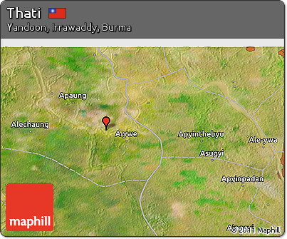 Satellite 3D Map of Thati