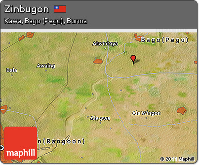 Satellite 3D Map of Zinbugon
