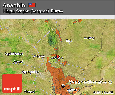 Satellite 3D Map of Ananbin