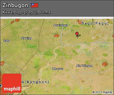 Satellite 3D Map of Zinbugon
