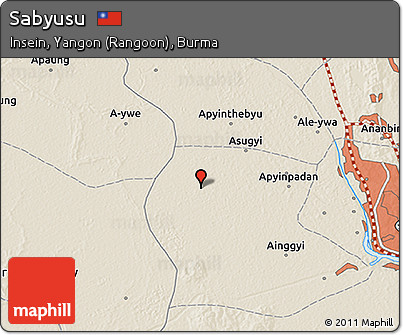 Shaded Relief 3D Map of Sabyusu