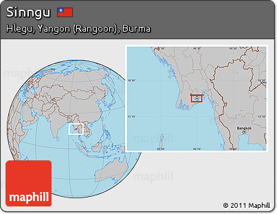 Gray Location Map of Sinngu