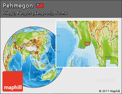Physical Location Map of Pehmegon
