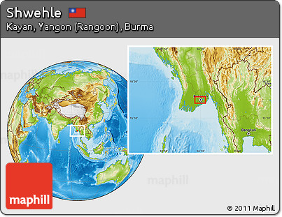 Physical Location Map of Shwehle