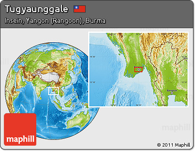 Physical Location Map of Tugyaunggale