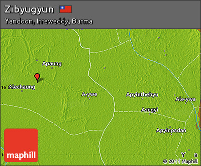 Physical Map of Zibyugyun