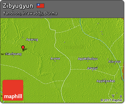 Physical Map of Zibyugyun