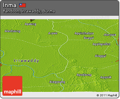Physical Panoramic Map of Inma