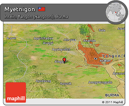 Satellite Panoramic Map of Myetnigon