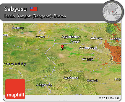 Satellite Panoramic Map of Sabyusu