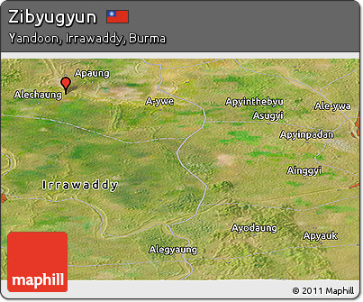 Satellite Panoramic Map of Zibyugyun