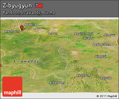 Satellite Panoramic Map of Zibyugyun