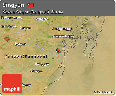 Satellite 3D Map of Singyun