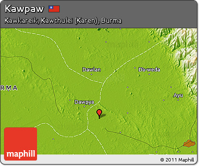 Physical 3D Map of Kawpaw