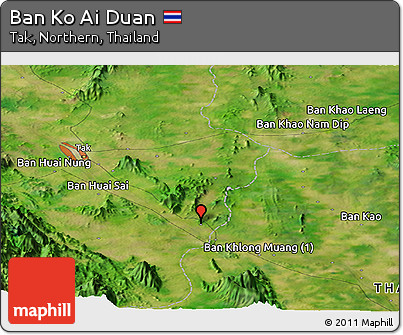 Satellite Panoramic Map of Ban Ko Ai Duan