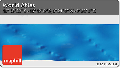 Physical Panoramic Map of the Area around 16° 29' 14" S, 0° 4' 30" E