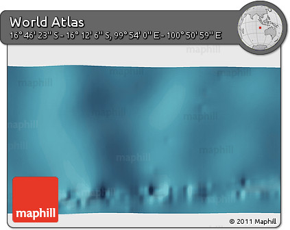 Satellite 3D Map of the Area around 16° 29' 14" S, 100° 22' 30" E