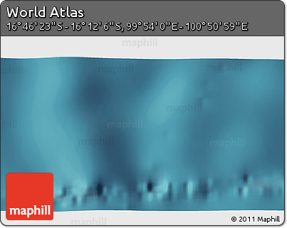 Satellite 3D Map of the Area around 16° 29' 14" S, 100° 22' 30" E