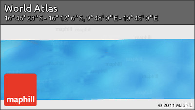 Physical Panoramic Map of the Area around 16° 29' 14" S, 10° 16' 30" E