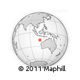 Outline Map of the Area around 16° 29' 14" S, 111° 25' 30" E, rectangular outline